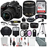 Nikon D3400 with AF-P DX NIKKOR 18-55mm f/3.5-5.6G VR Lens, 32 GB SDHC and Basic Bundle